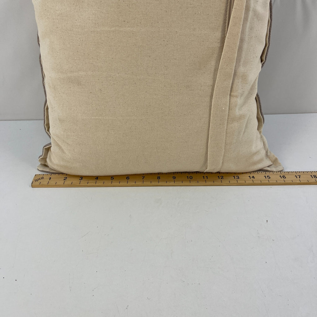 M&S Rectangular Bolster Cushion Mottled Grey & Cream Zip Close 74cm x 41cm - New