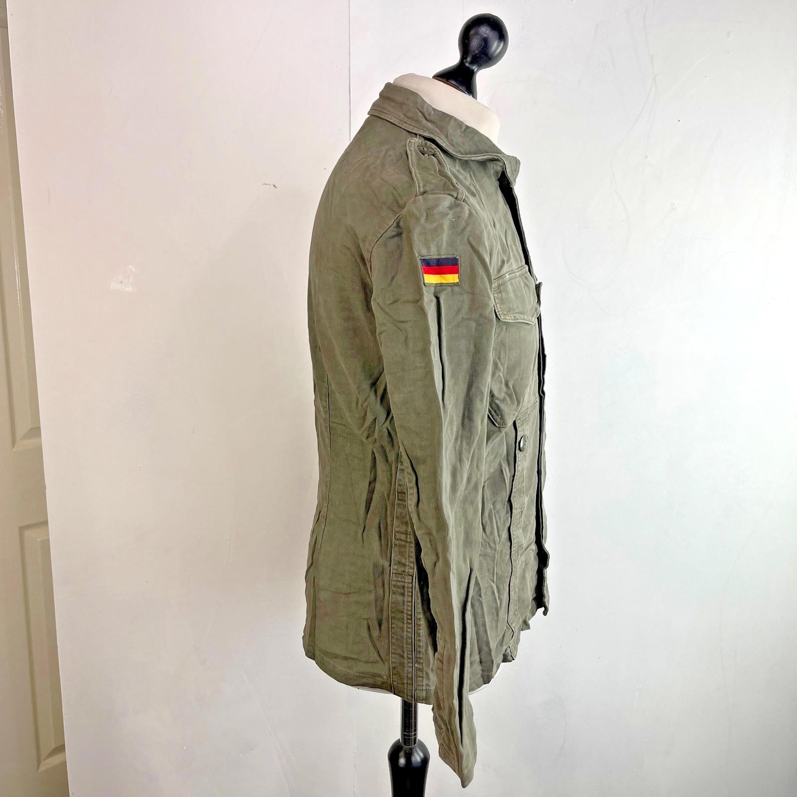 Vintage German Army Long Sleeve Heavy Twill Combat Shirt Genuine Field size M