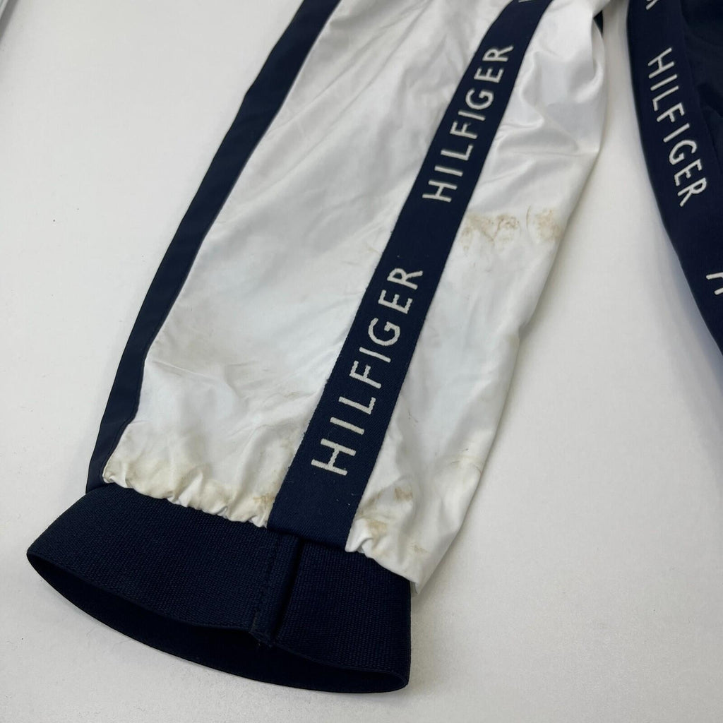 Tommy Hilfiger Waterproof Windproof Hooded Jacket Windbreaker size S Black/White