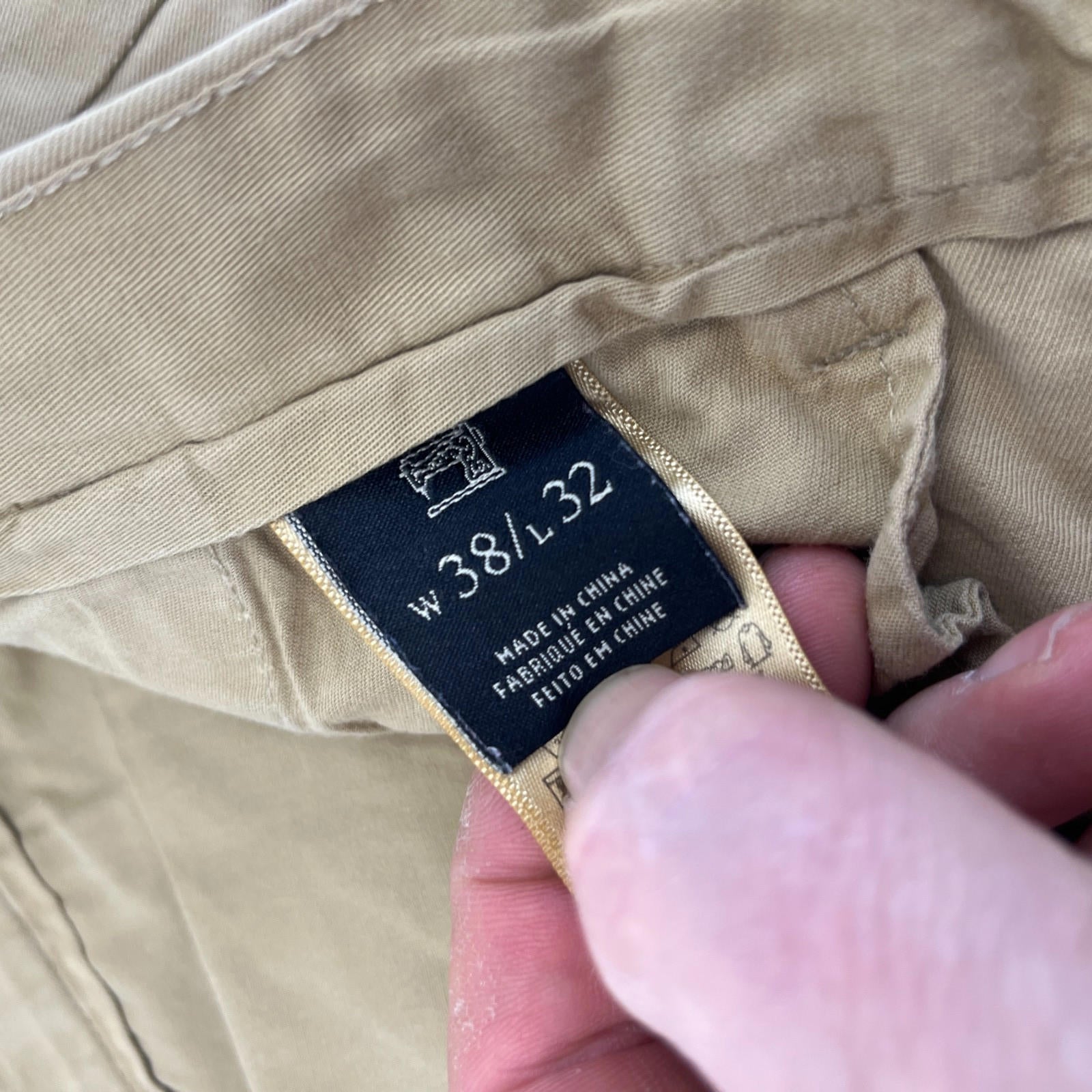 Scotch & Soda Stuart Chino Trousers in Beige Straight Leg Men's W38" L32"