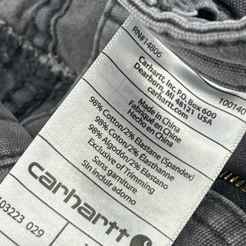 Carhartt Women’s Straight Stretch Workwear Jeans in Grey size 14 - Leg 30"