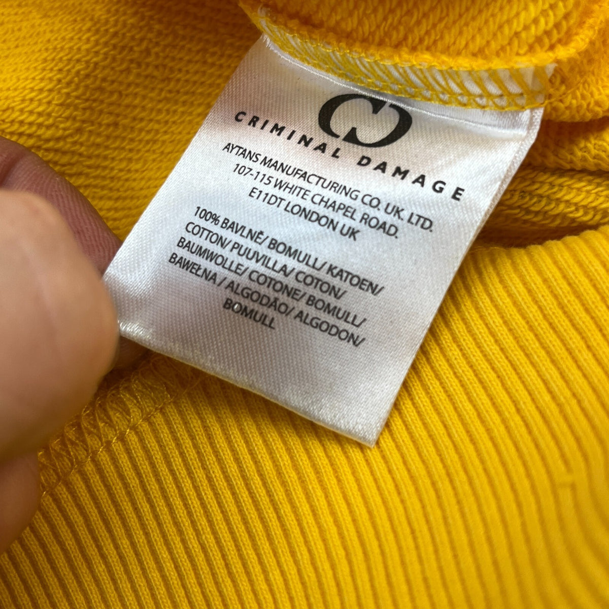 Criminal Damage Pokemon Hoodie Pikachu Yellow size M Oversized - New With Tags