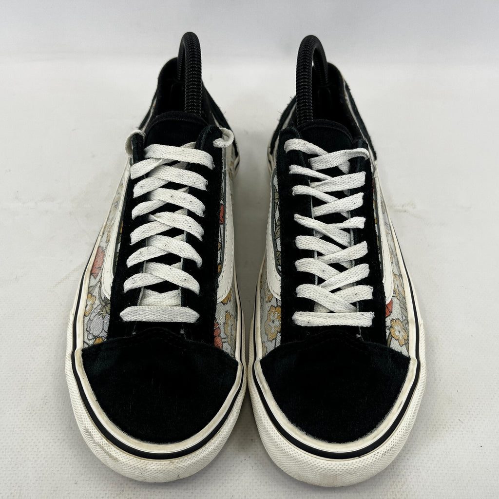Vans Off the Wall Trainers Floral & Suede Low Top Skate Sneaker UK size 5.5