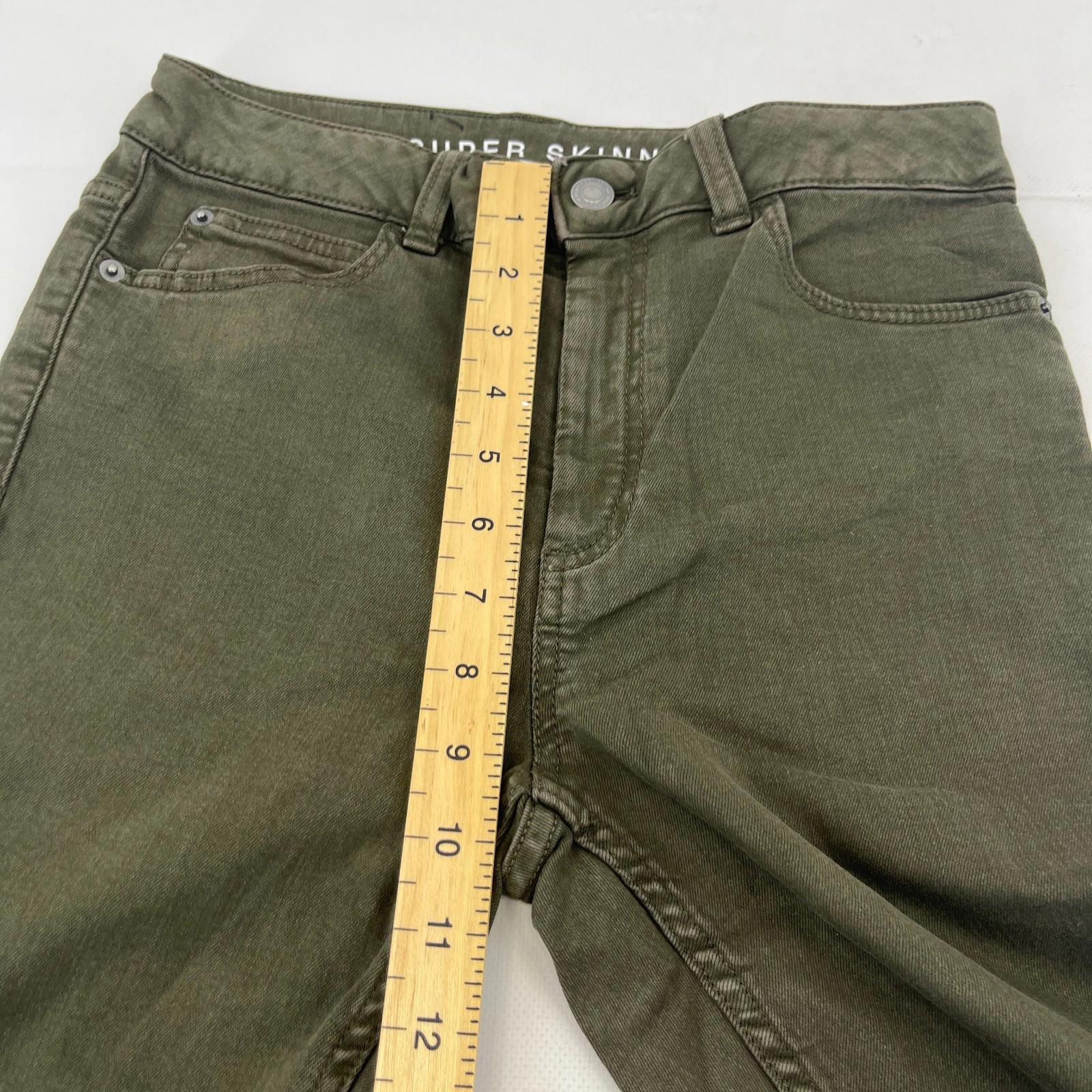 Marks & Spencer Khaki Green Super Skinny Jeans Women's UK size 10S - NWOT