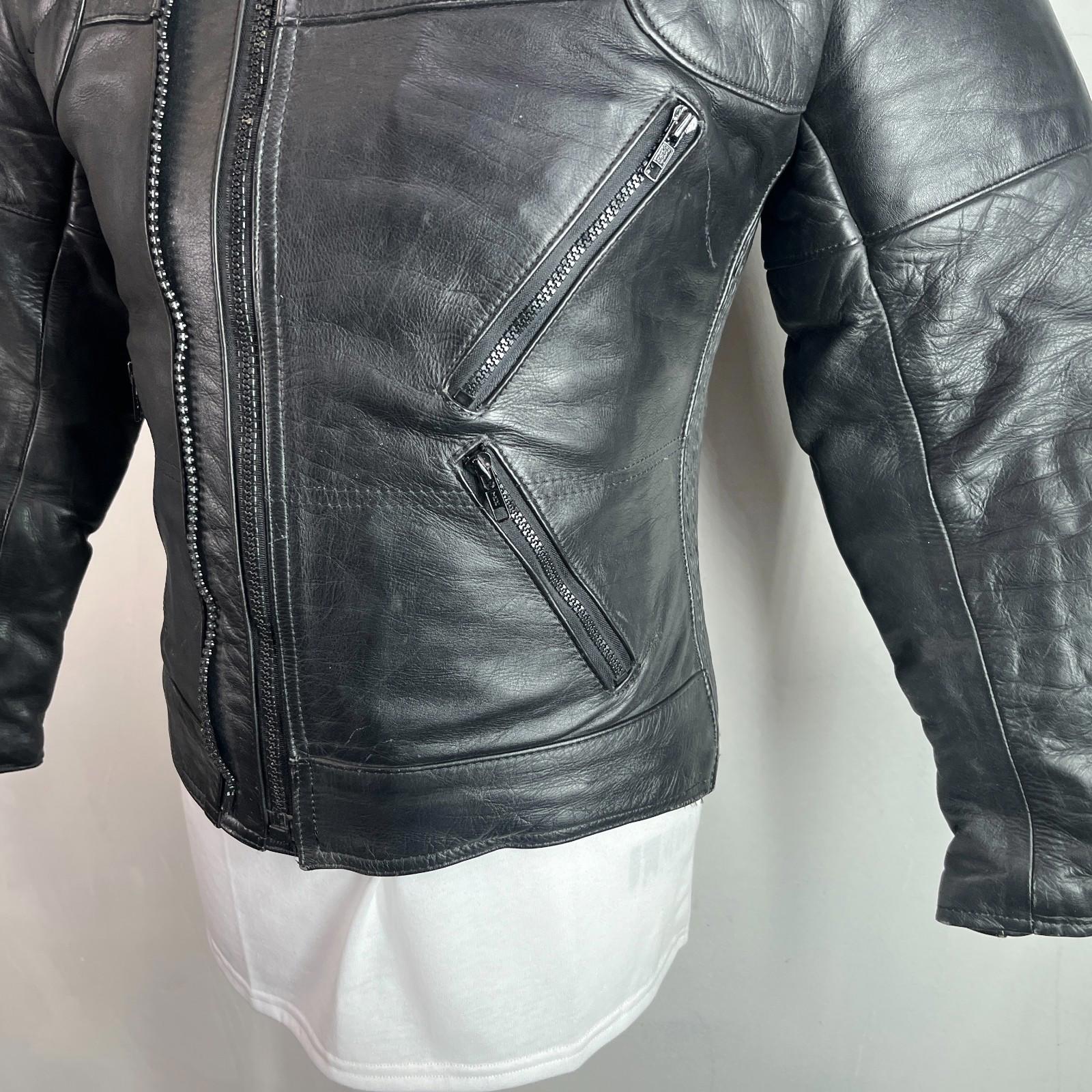 Buffalo Women's Motorcycle Biker Leather Jacket size 8 (Small) Thermal Lined