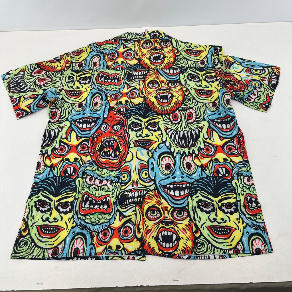 Gloomy Bear AOP Short Sleeve Shirt Horror Monsters Print size L - Sh*te Shirt