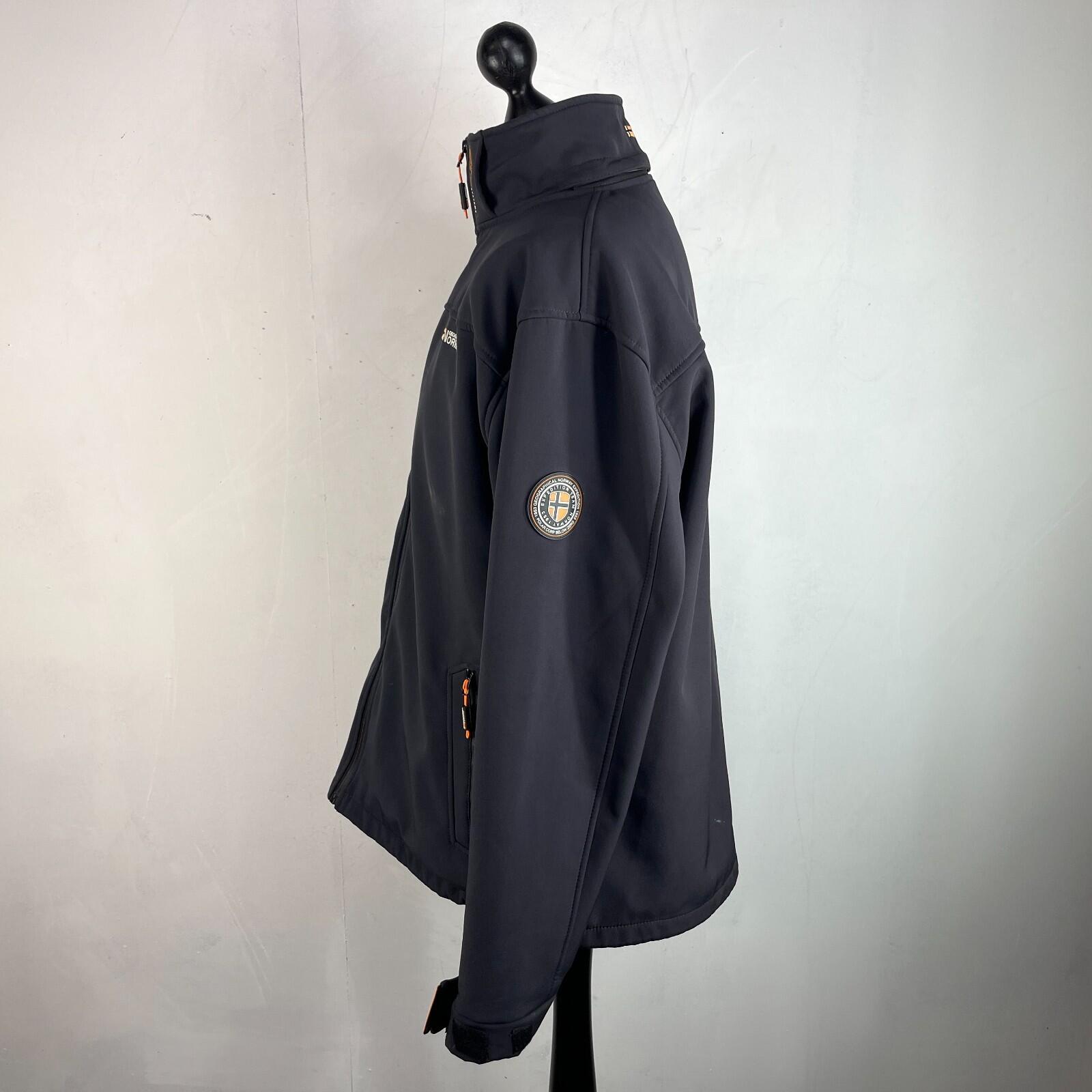 Geographical Norway Men's Softshell Jacket in Black UK size 2XL
