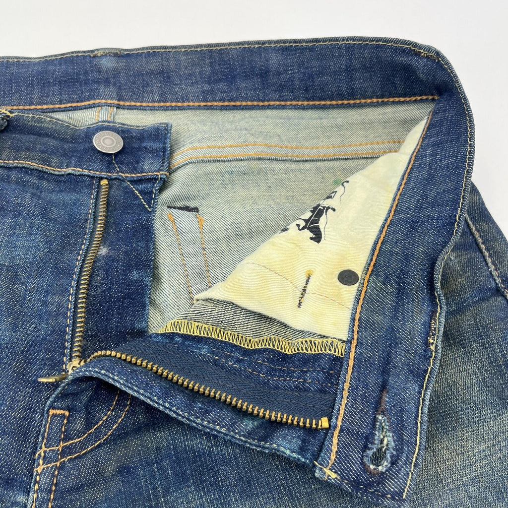 Levis 511 Distressed Slim Fit Jeans W32 L30 Blue Denim Straight Leg Mens Casual