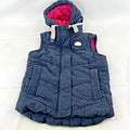 Superdry Alpine Sport Womens Gilet size L Blue Body Warmer Vest Sherpa Collar