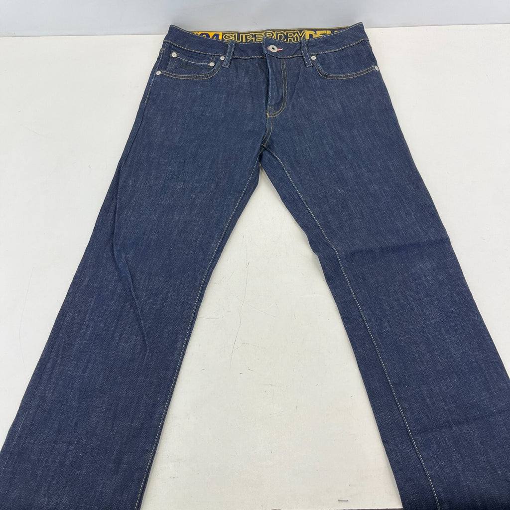 Mens SuperDry 04 Daman Straight Stretch Blue Jeans W31" L30" - New without Tags