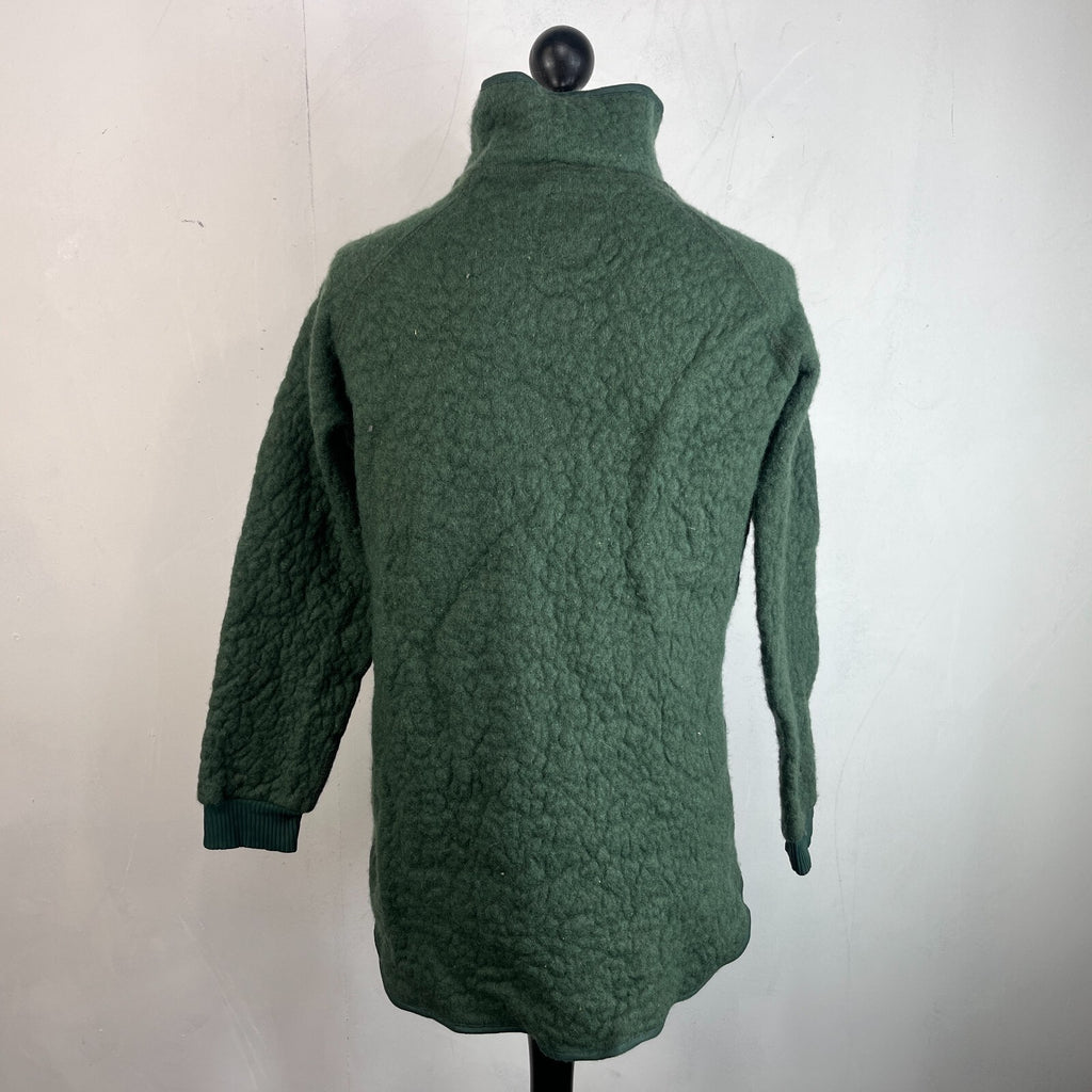 Vintage Dutch Army Fleece Jacket Olive Green size Medium