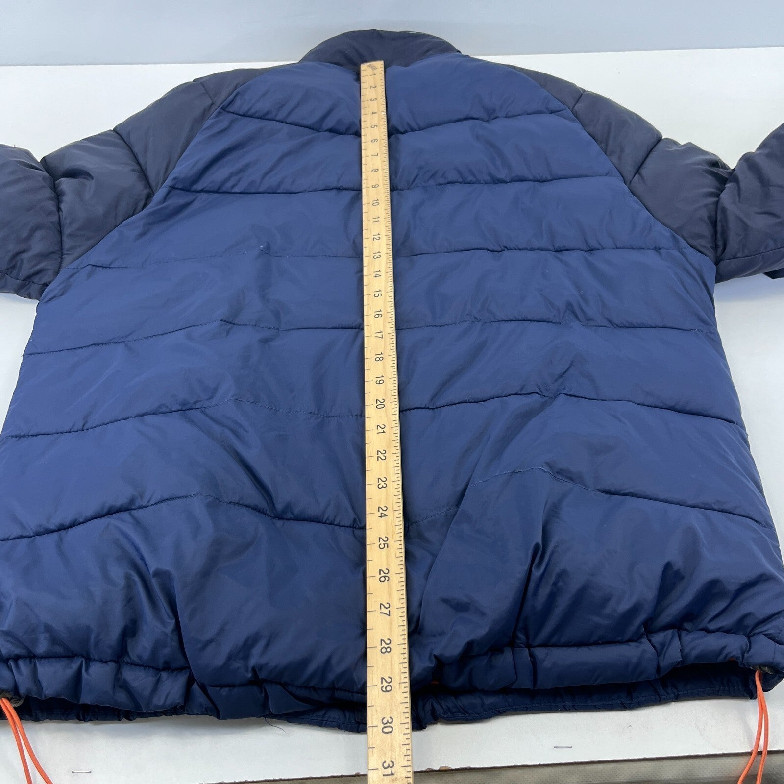 Craghoppers Men's Puffer Jacket Quilted Padded Coat XL Blue & Black Hiking VGC