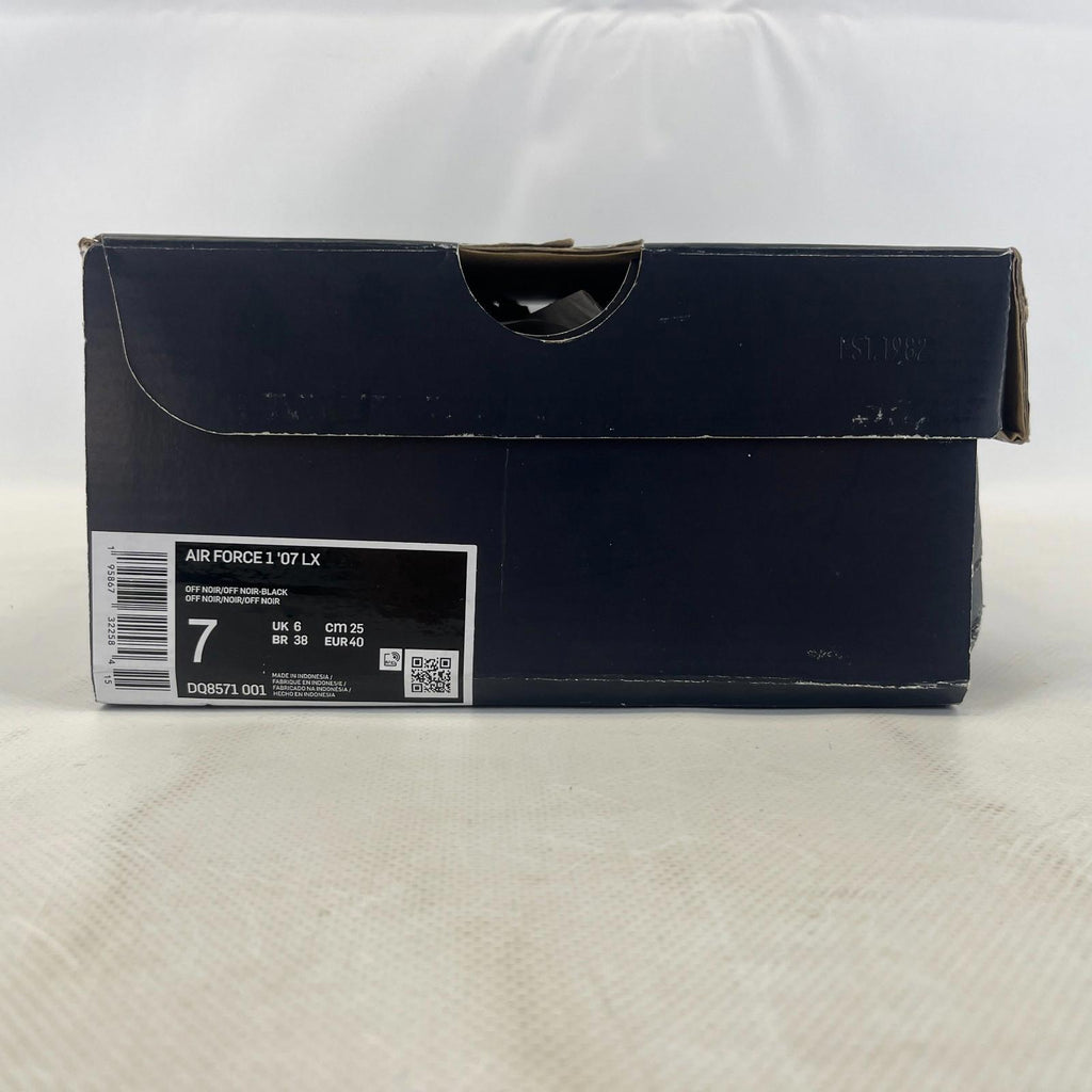 Nike Air Force 1 '07 Low Suede Black on White UK size 6 - DQ8571-001  New in Box