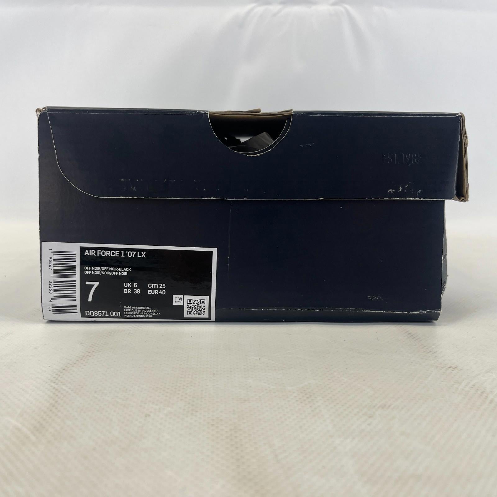 Nike Air Force 1 '07 Low Suede Black on White UK size 6 - DQ8571-001  New in Box