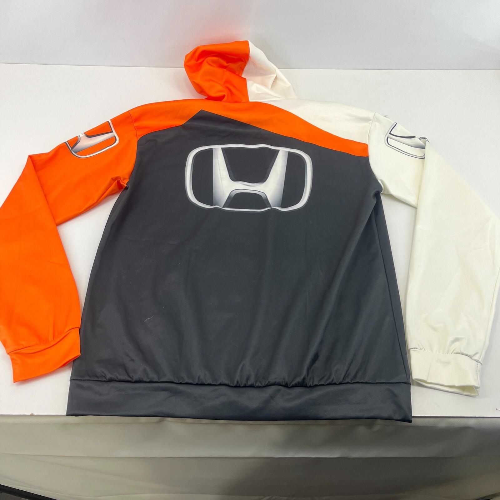 Honda Civic Promotional Hoodie Men’s size XL in Black Orange & White