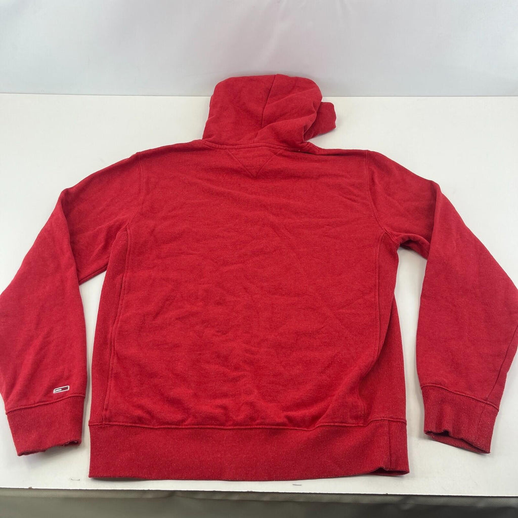 Tommy Jeans Men's Pastel Red Pullover Hoodie size M - Logo