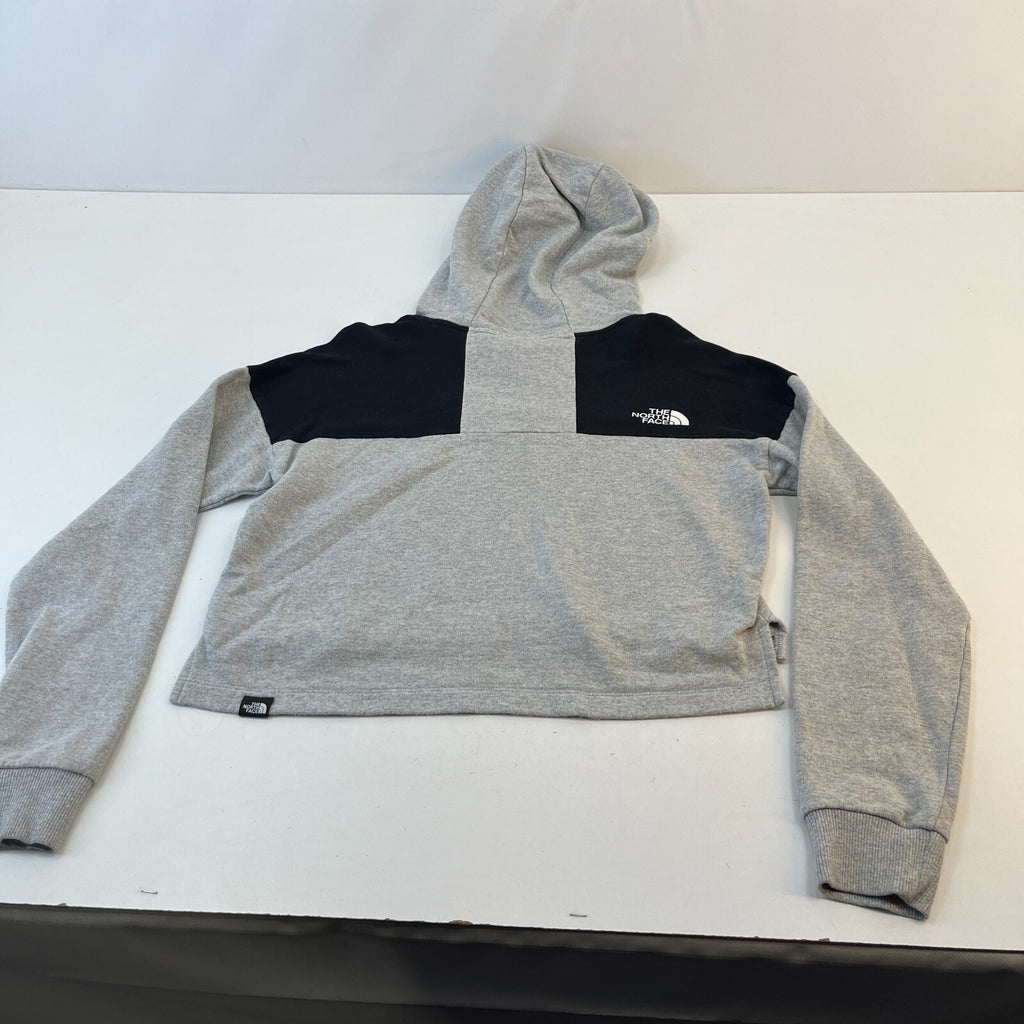 The North Face Women’s Cropped Hoodie in Grey & Black size Small