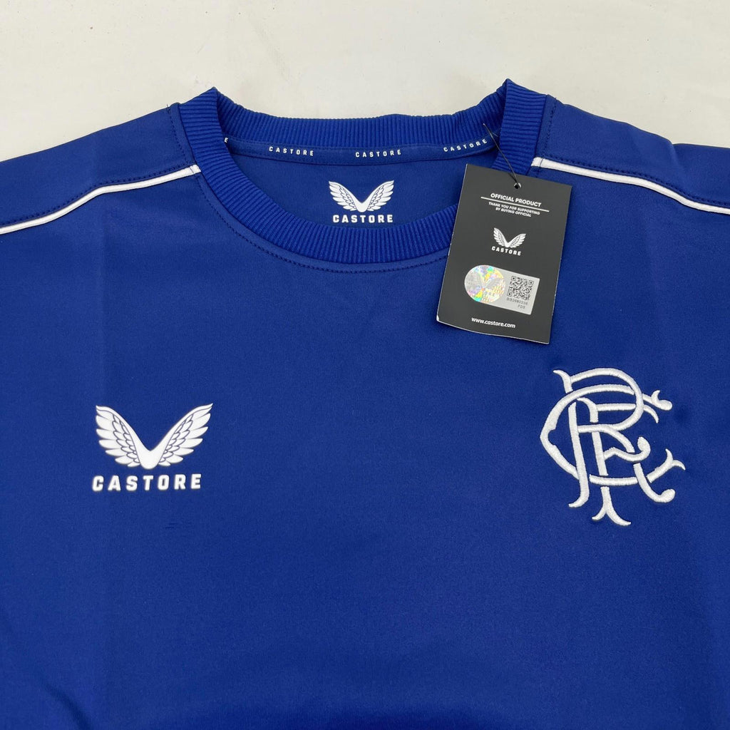 Official Glasgow Rangers FC Blue Match Day Sweatshirt Pullover Ladies size 14
