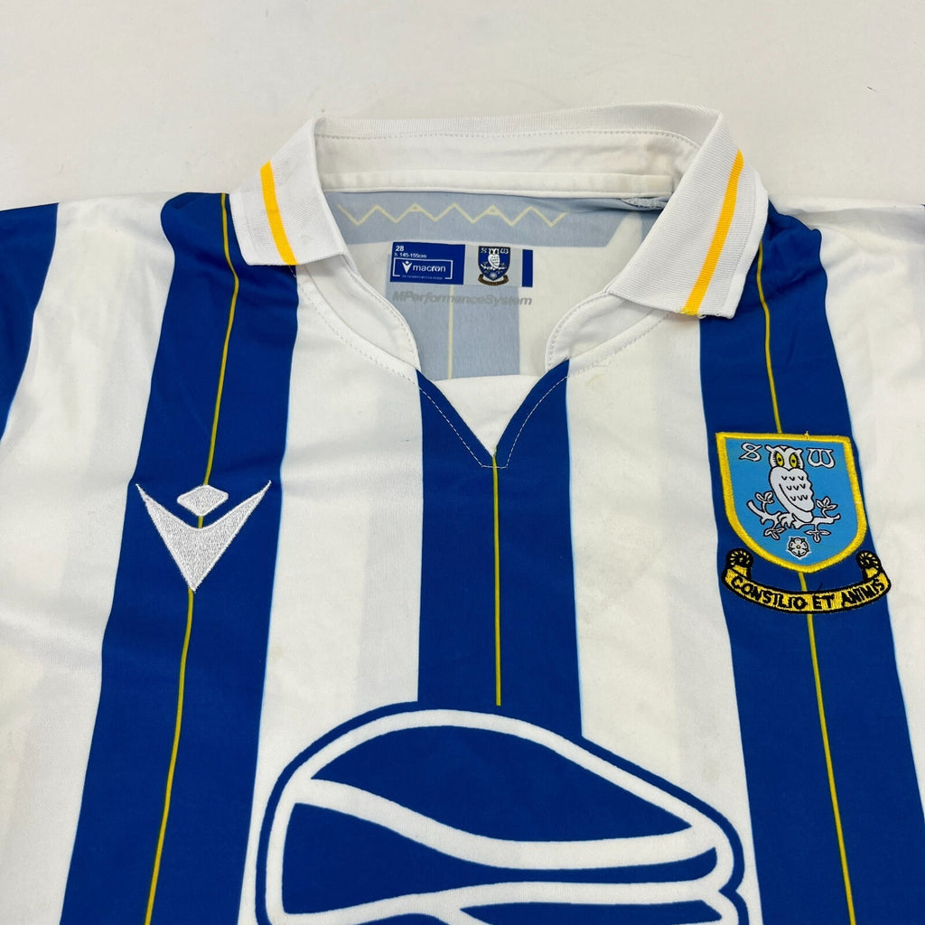 Sheffield Wednesday 23/24 Official Home Shirt Kids 28 (12-13yrs) EyUp