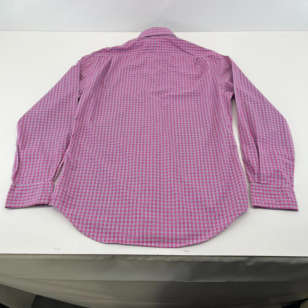 Polo Ralph Lauren Shirt Mens size M Red Check Cotton Button Up RL Pony