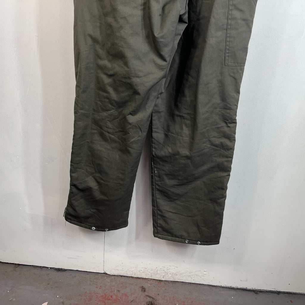 Key Imperial Green Heavy Duty Overalls Quilted Insulated Mens Large-Reg USA Made