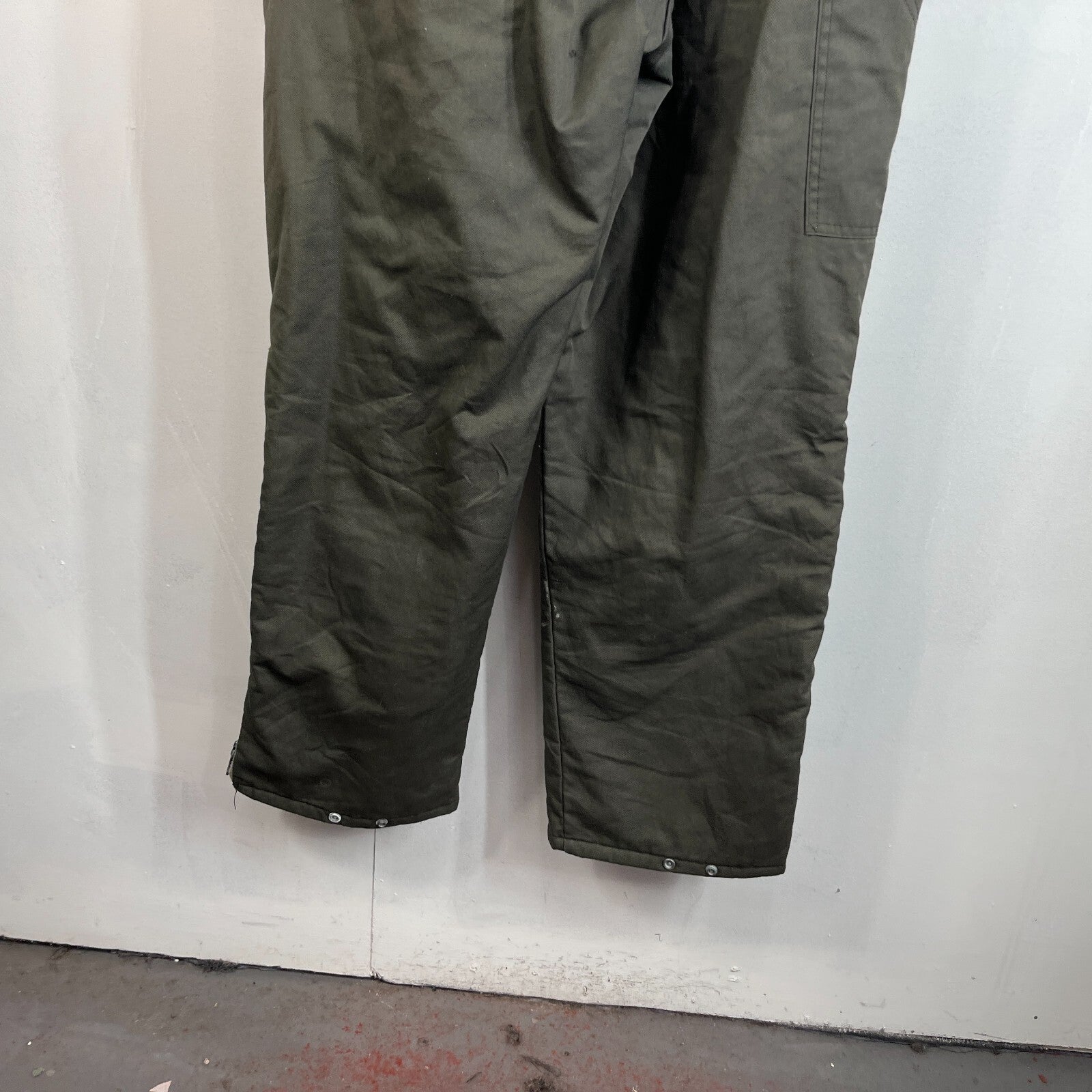 Key Imperial Green Heavy Duty Overalls Quilted Insulated Mens Large-Reg USA Made