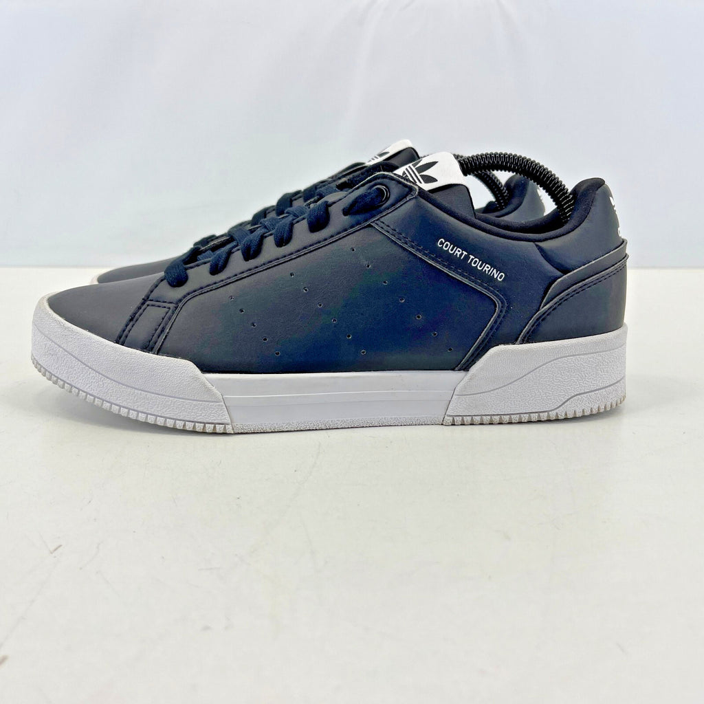 Adidas Court Tourino Trainers Black on White size UK 7 - EU 40 2/3