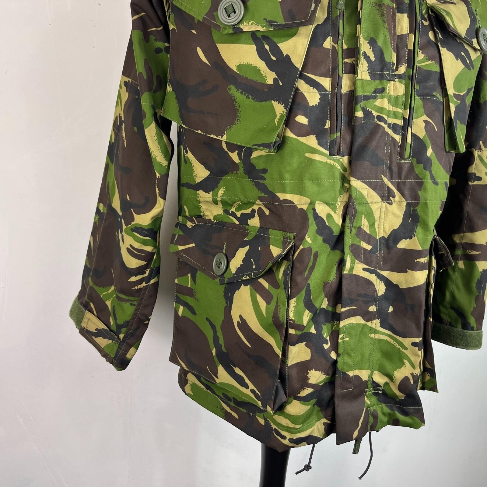 British Army Camo Smock Combat Windproof Woodland DP Jacket size 160/88 Hooded