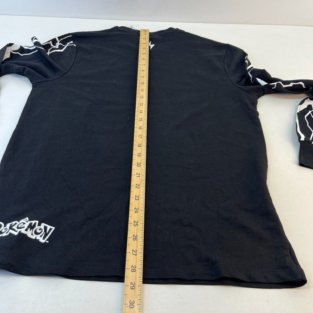 Criminal Damage Premium Black Pokémon Pikachu T-Shirt Long Sleeve size Medium