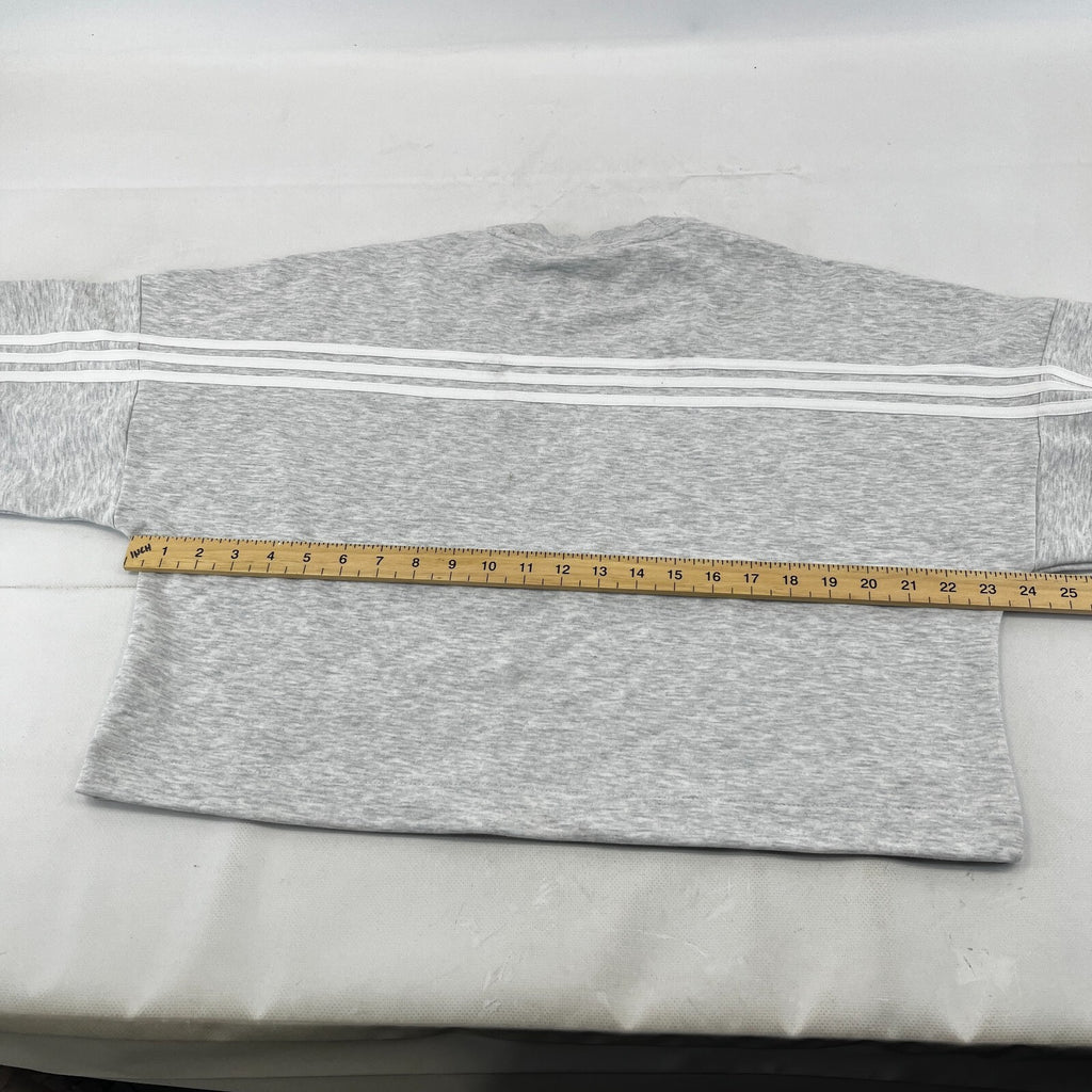 Manchester United Adidas Baggy Cropped Women's Sweatshirt Light Grey size Medium