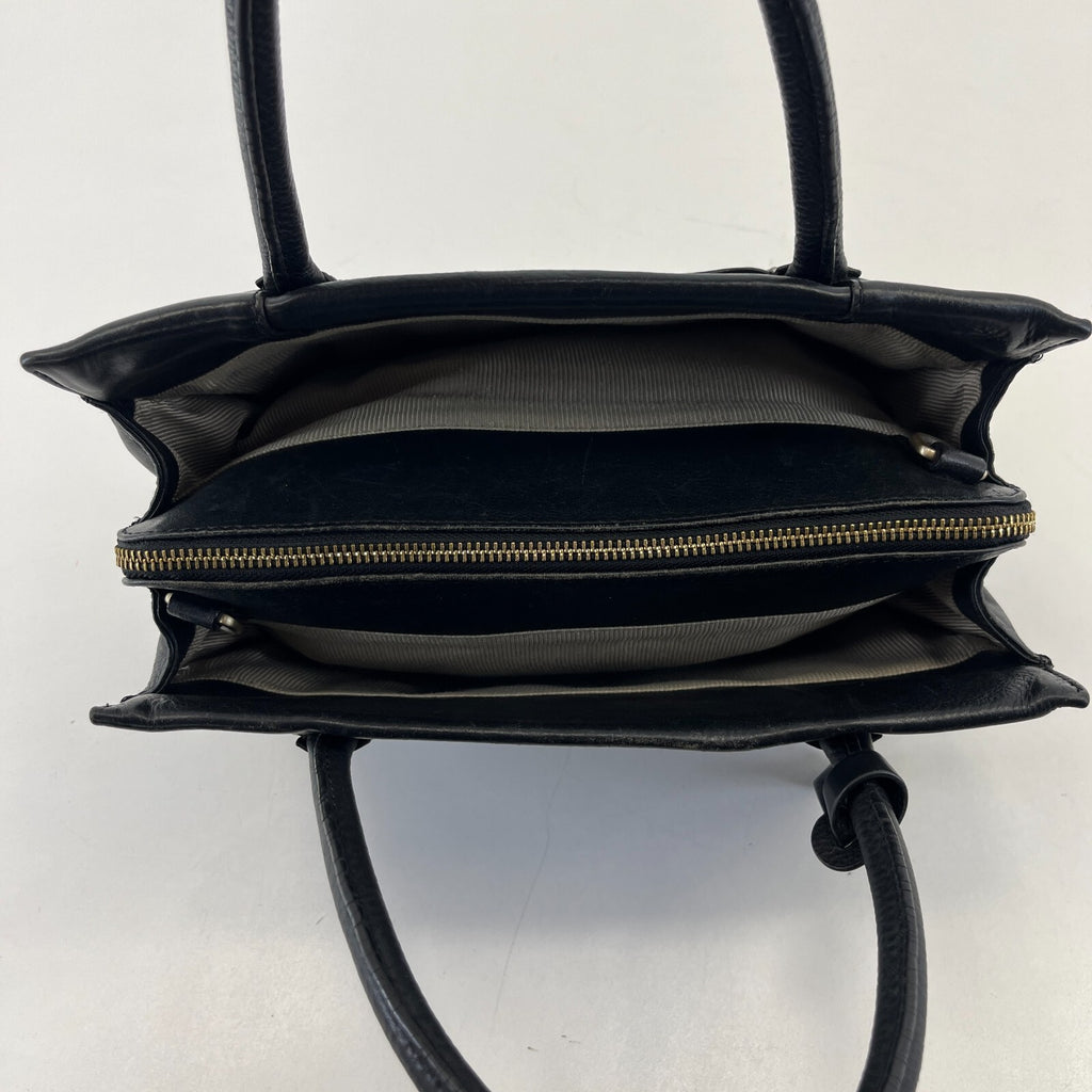 Genuine Radley Nlack Leather Open Top Grab Tote Bag - See Details