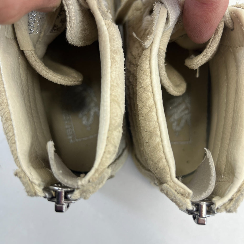 Vans Classic Hi Top Beige Suede Snake Pattern size UK 3.5 EU 36