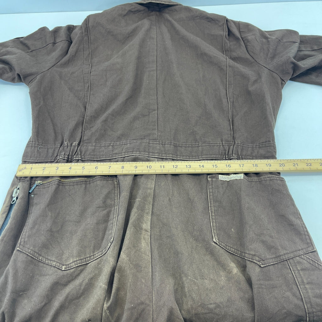 Vintage Walls Blizzard Pruf Brown Lined Overalls Men's Large-Regular Made in USA