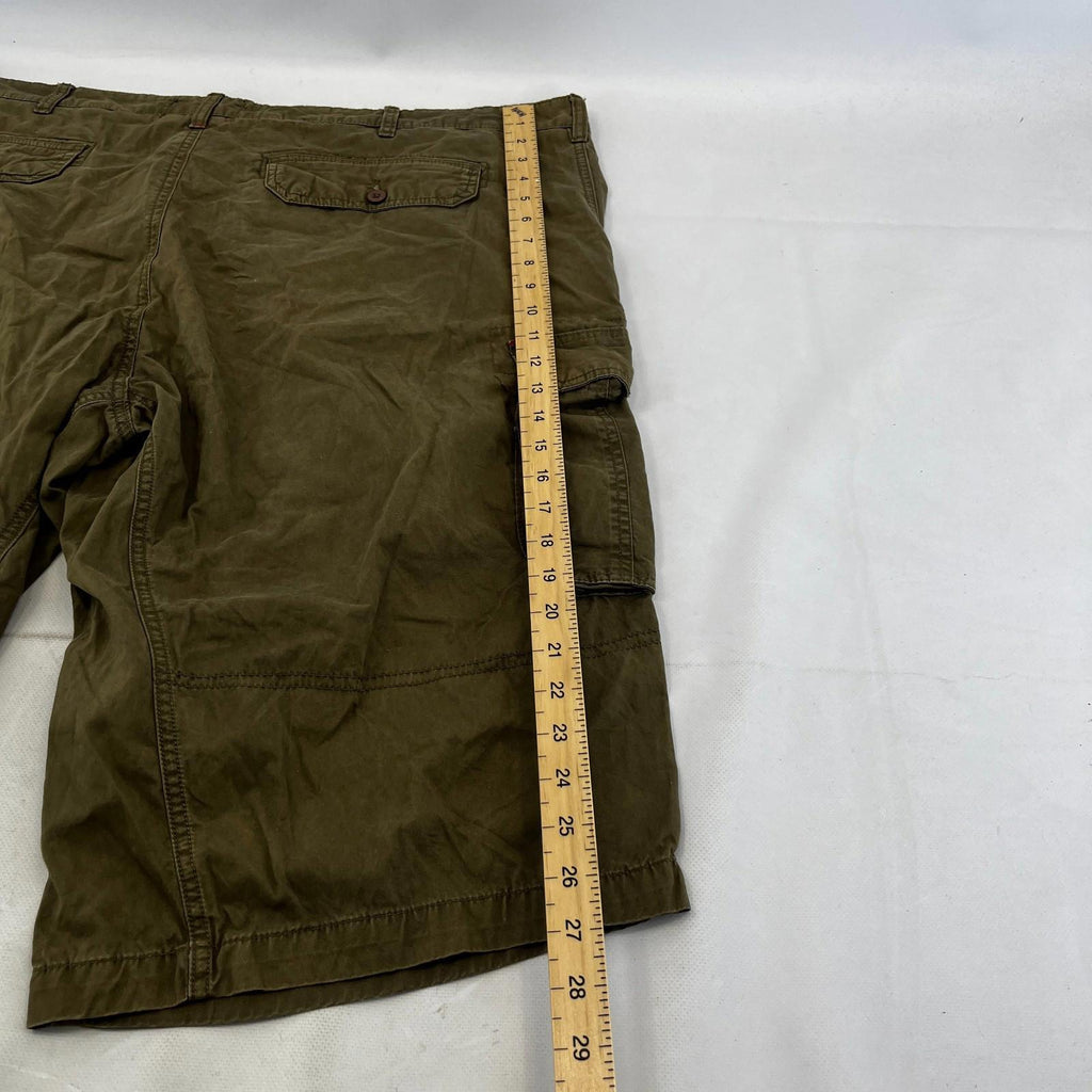 Joe Browns Mens Shorts Waist 46" Khaki Green Cargo Utility Pockets Military Styl