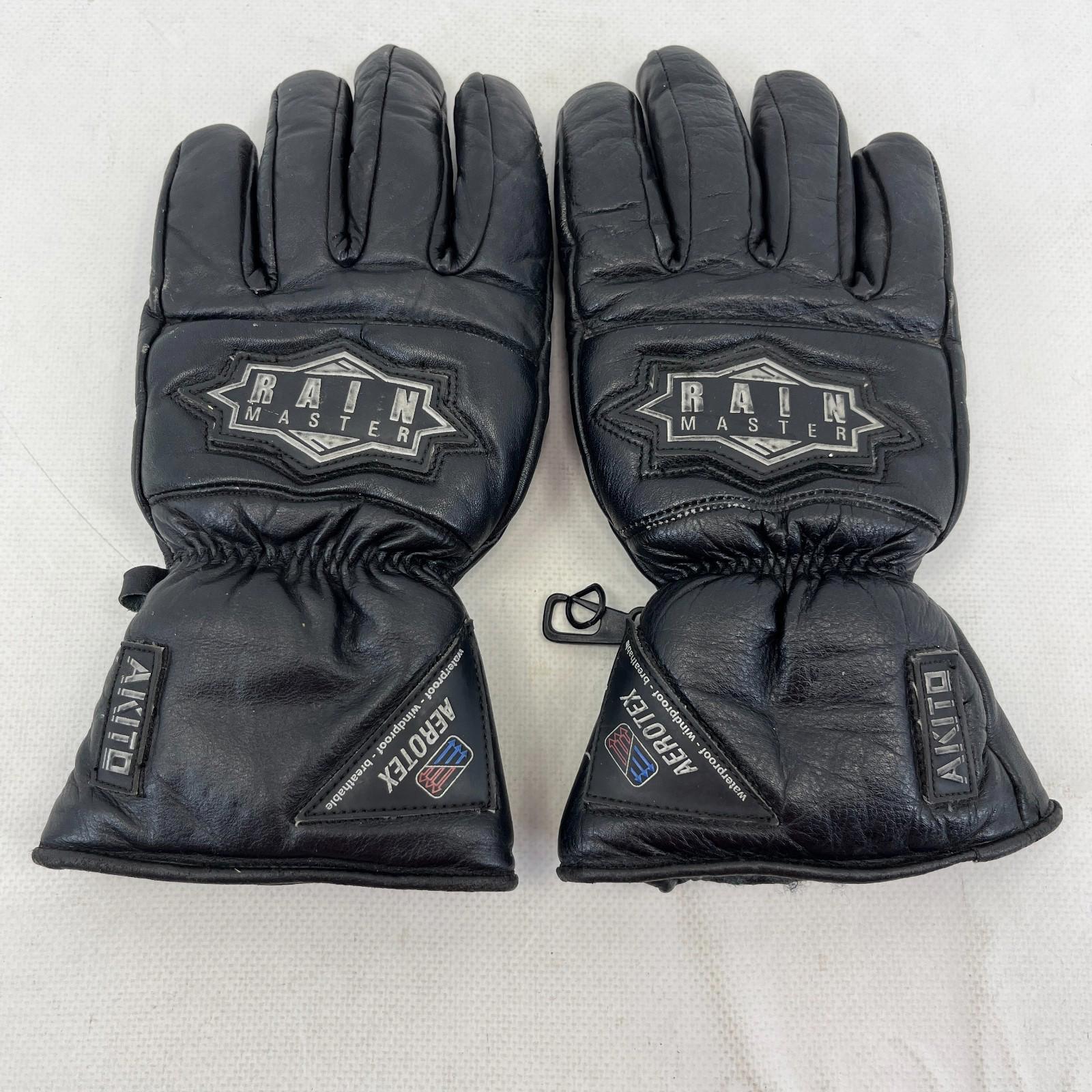 Akito Leather Motorcycle Gloves Waterproof  Windproof Breathable Aerotex Size XS
