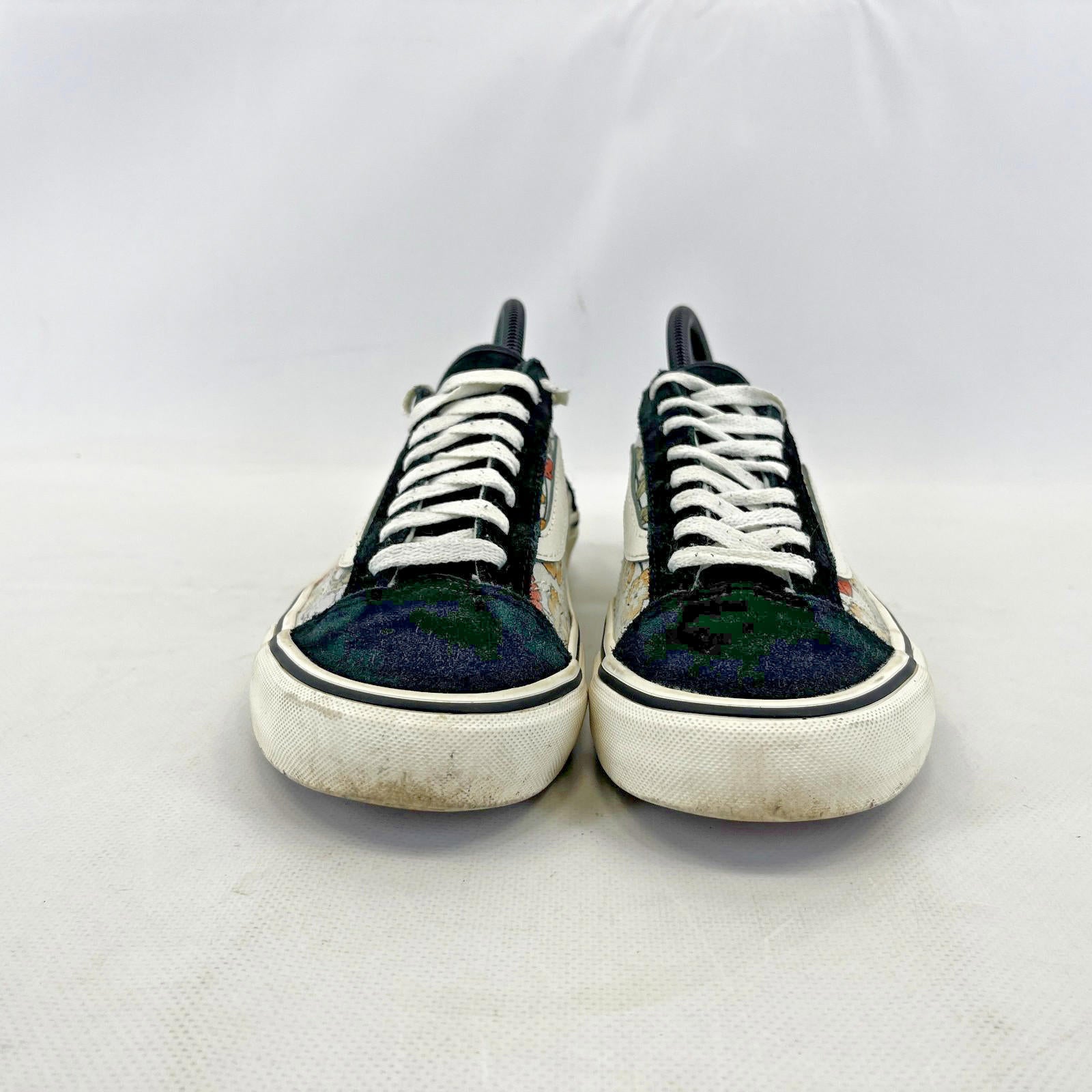 Vans Off the Wall Trainers Floral & Suede Low Top Skate Sneaker UK size 5.5