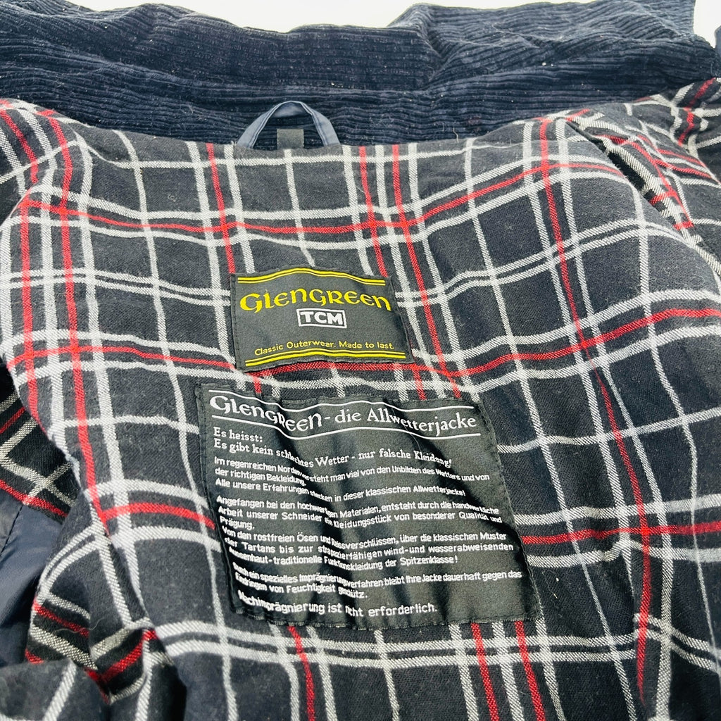 Glengreen Made in England Wax Jacket in Black size Large
