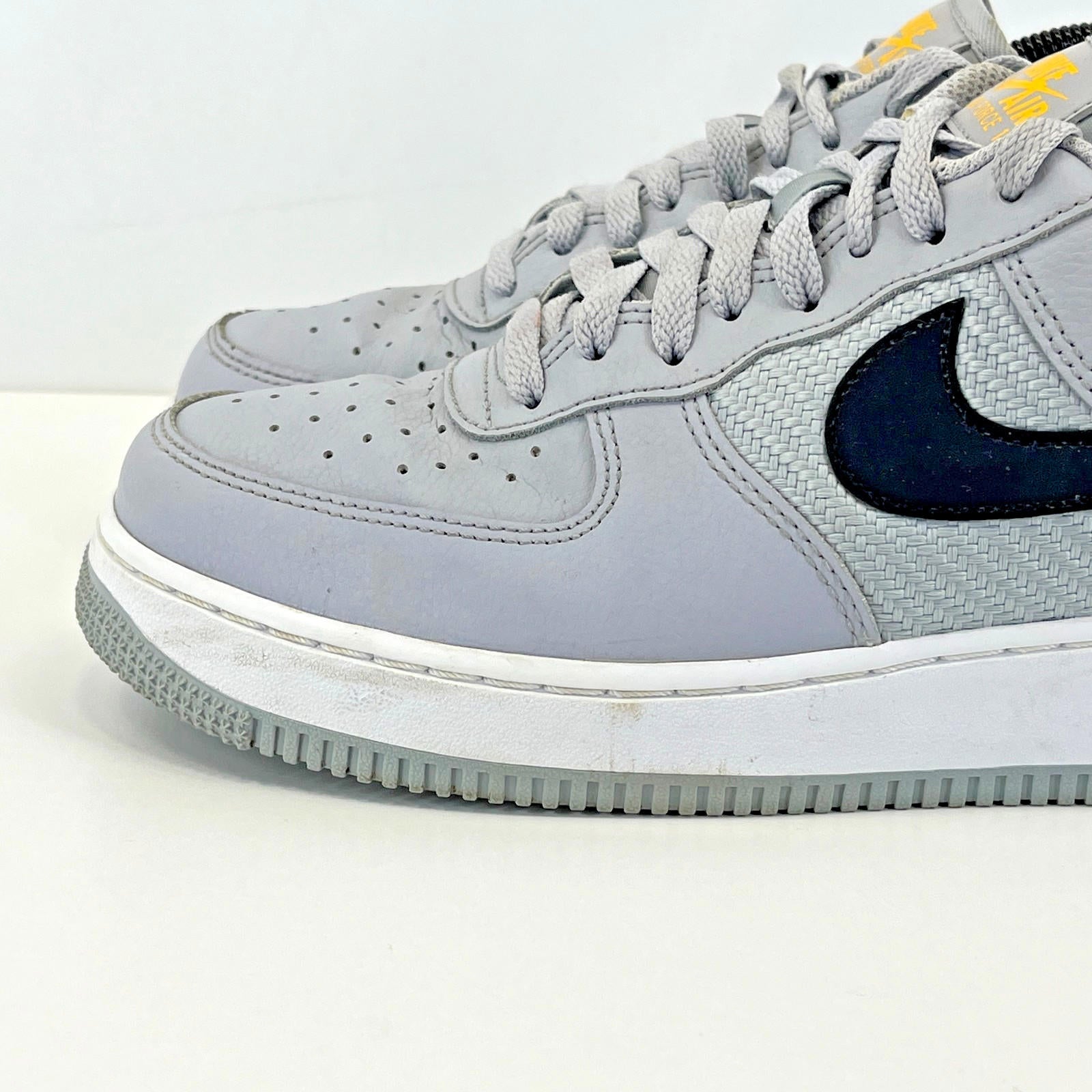 Nike Air Force 1 '07 Double Swoosh Trainers Sneakers size UK 7 Grey - FD0666-100