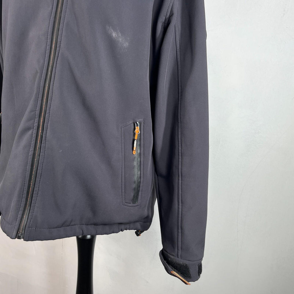 Geographical Norway Men's Softshell Jacket in Black UK size 2XL