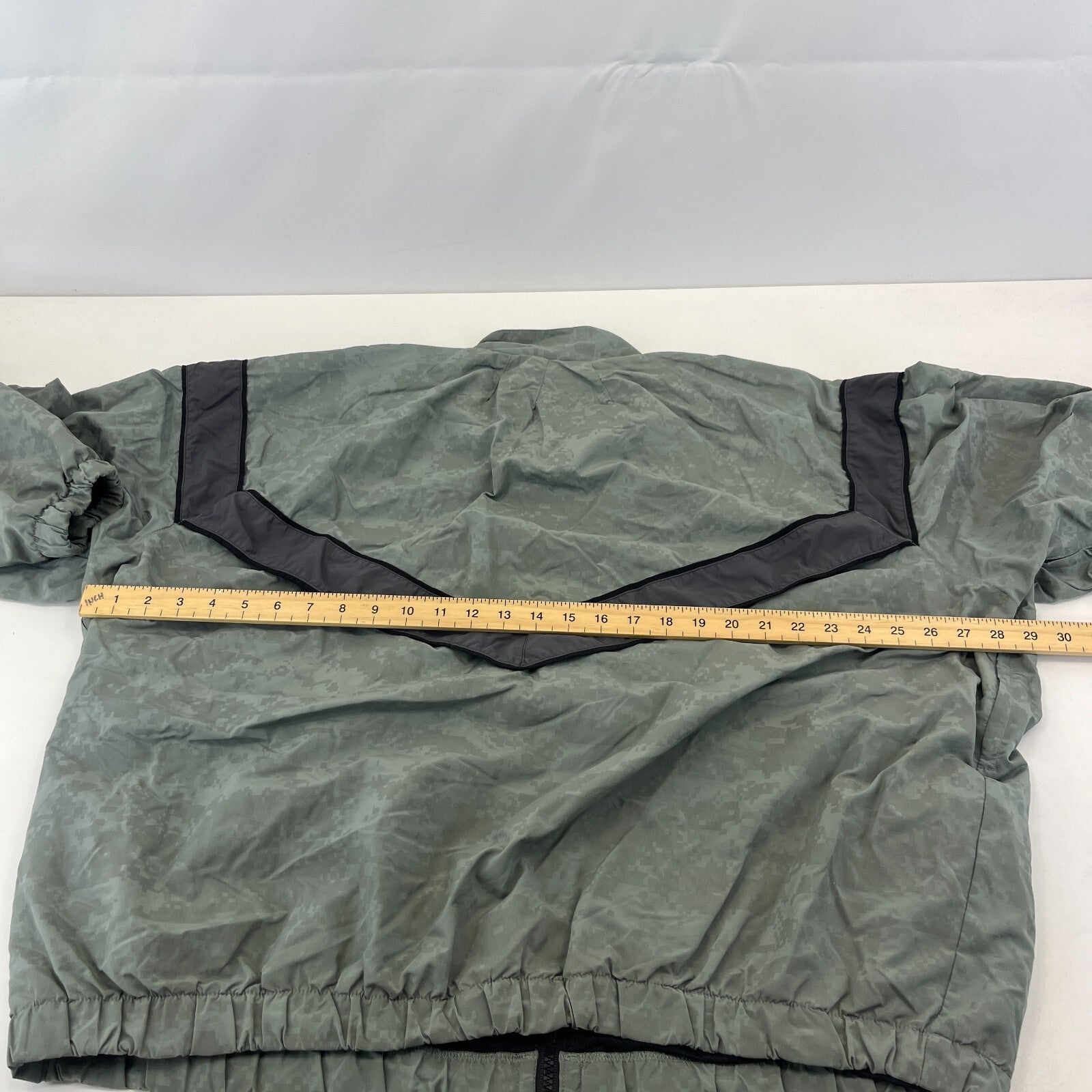 US Army Bomber Jacket Grey Digital Print Windbreaker US size Large-Regular