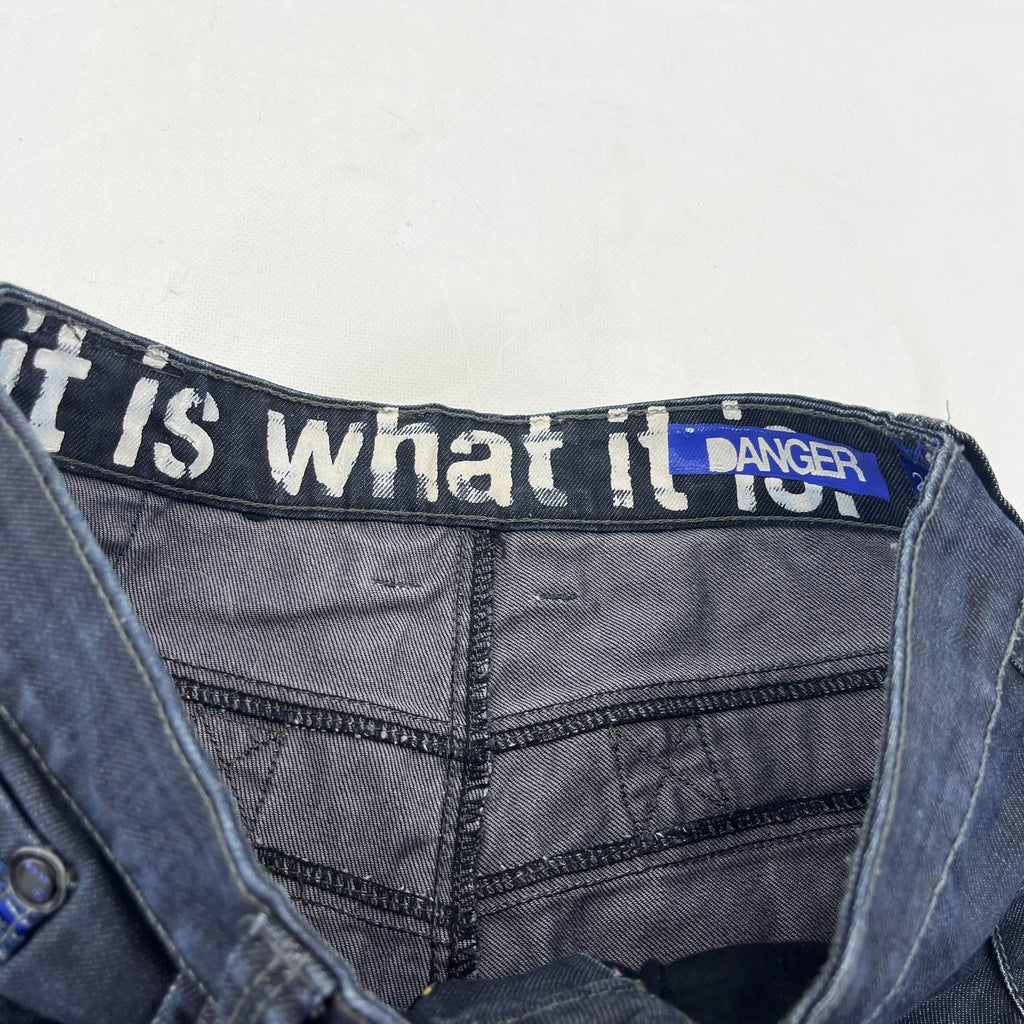 GIO GOI Blue Jeans Mens Denim Straight Leg  W32 L31 - It Is What It Is