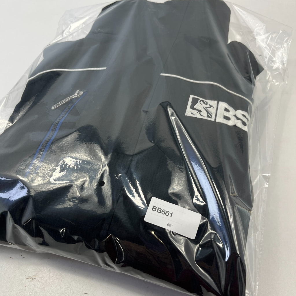 Men's British Superbikes Jacket Black Waterproof Coat with Stow Hood size 2XL