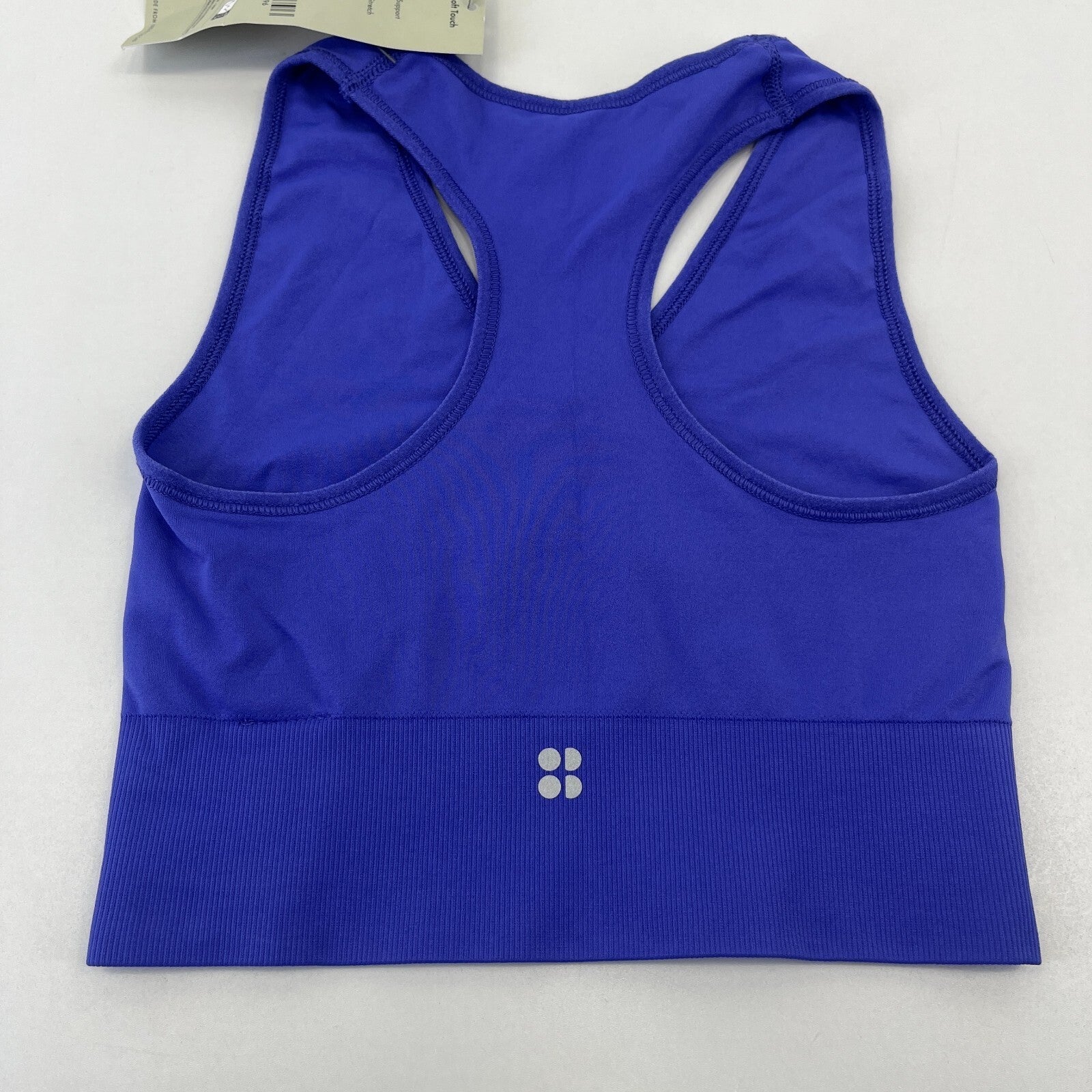 Sweaty Betty Women’s Stamina Soft Touch Voop Bra Aura Blue size S - BNWT