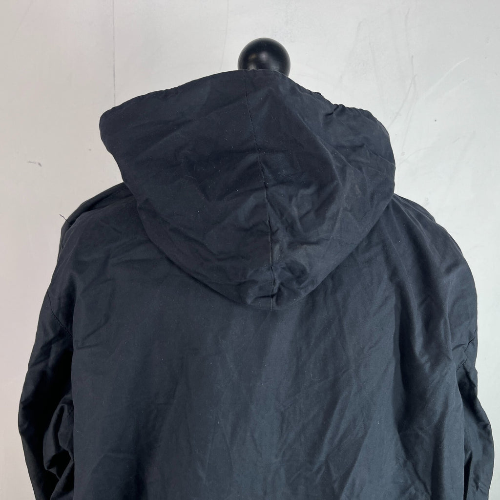 Royal Spencer Mens Wax Hunting/Farming Jacket in Black with Hood size 54 (L)