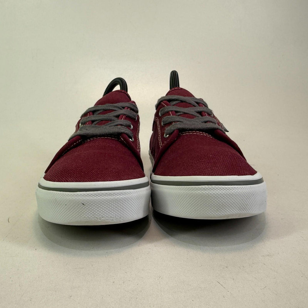 VANS Off the Wall Old Skool Classic Trainers Burgundy Red UK size 4 - VGC