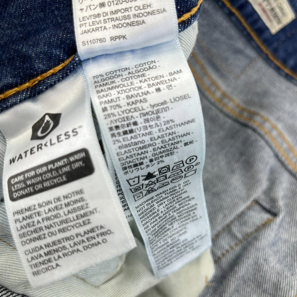 Levi's 512 Premium Big E Men's Jeans W32" L32" Blue Denim