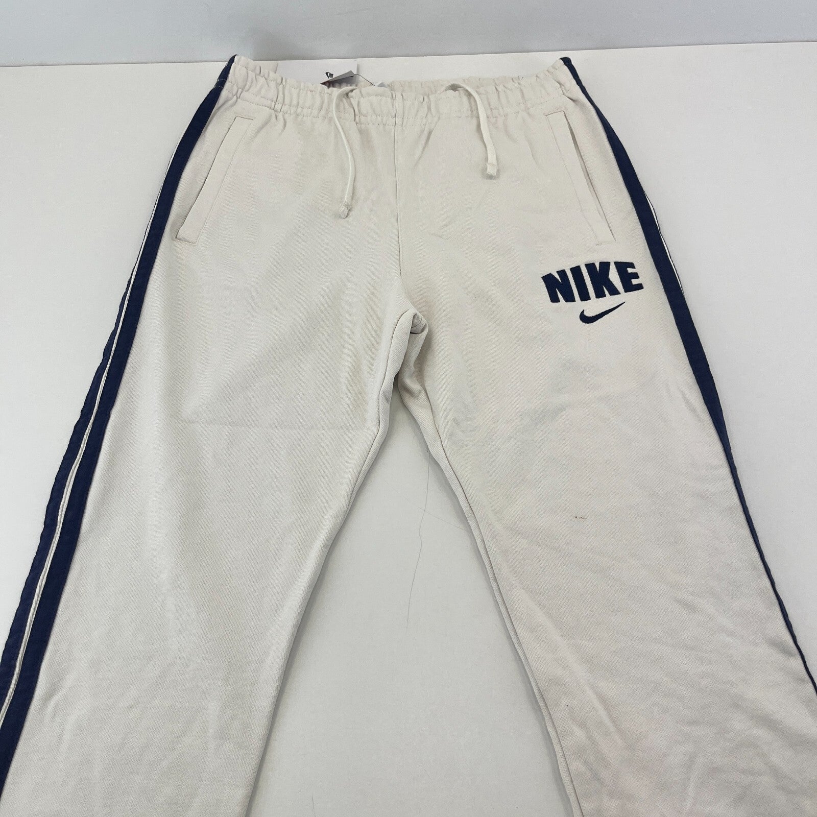 Nike Men's 100% Cotton Joggers Track Pants size Large in White