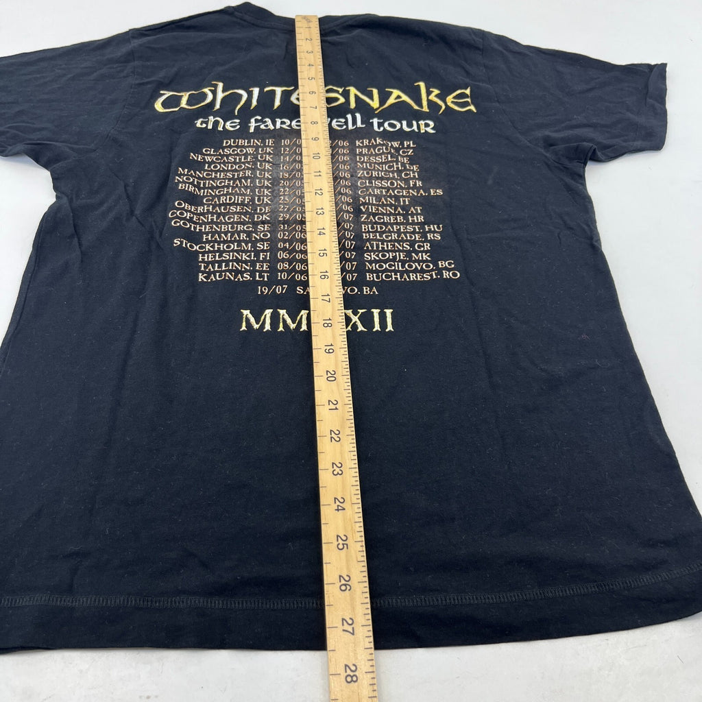 Whitesnake Farewell Tour 2022 T-Shirt in Black size Medium Excellent Condition