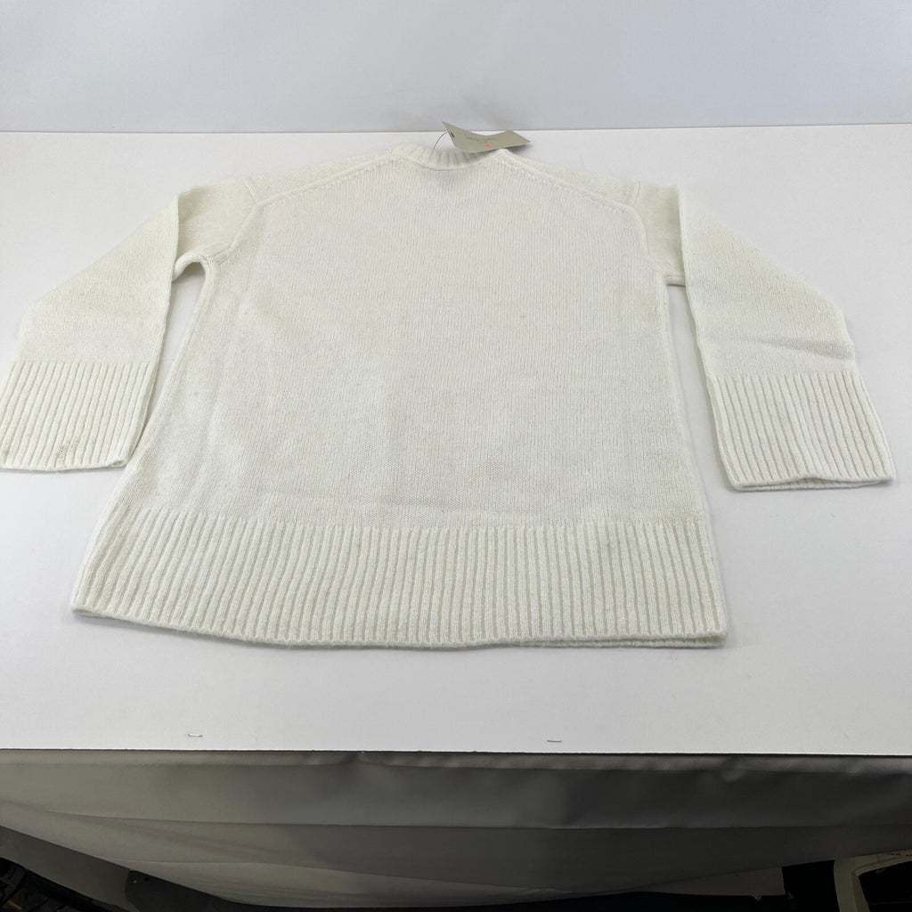 Sweaty Betty Alpine Wool Crew Neck Jumper Sweater in Lily White size S Alpaca