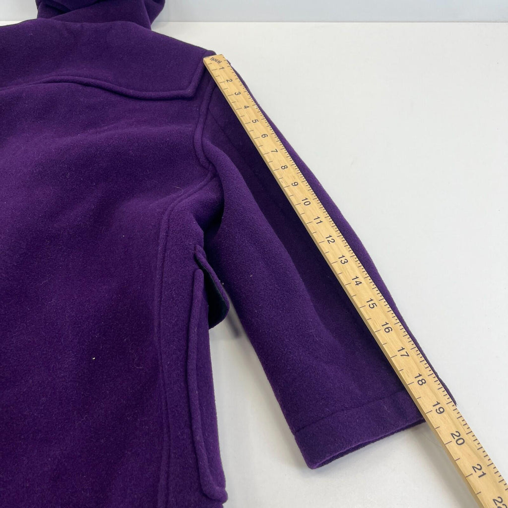 Genuine Gloverall Girls Wool Duffle Coat in Purple age 10 Years - Hooded Toggle